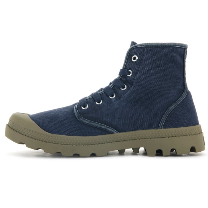 Bottes Palladium Pampa Hi Homme Bleu Marine | FR RHW846U